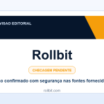 Ficha visual Rollbit no SafeCasinoCompare Brasil