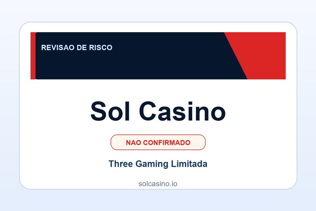 Ficha visual Sol Casino no SafeCasinoCompare Brasil