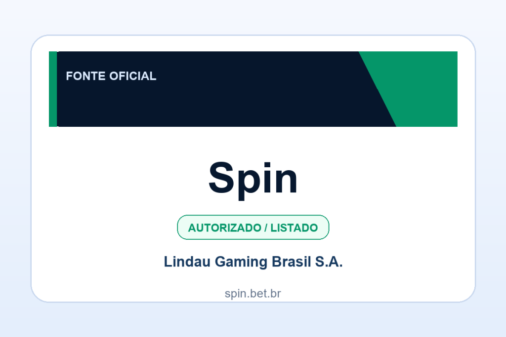 Ficha visual Spin no SafeCasinoCompare Brasil