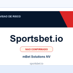 Ficha visual Sportsbet.io no SafeCasinoCompare Brasil