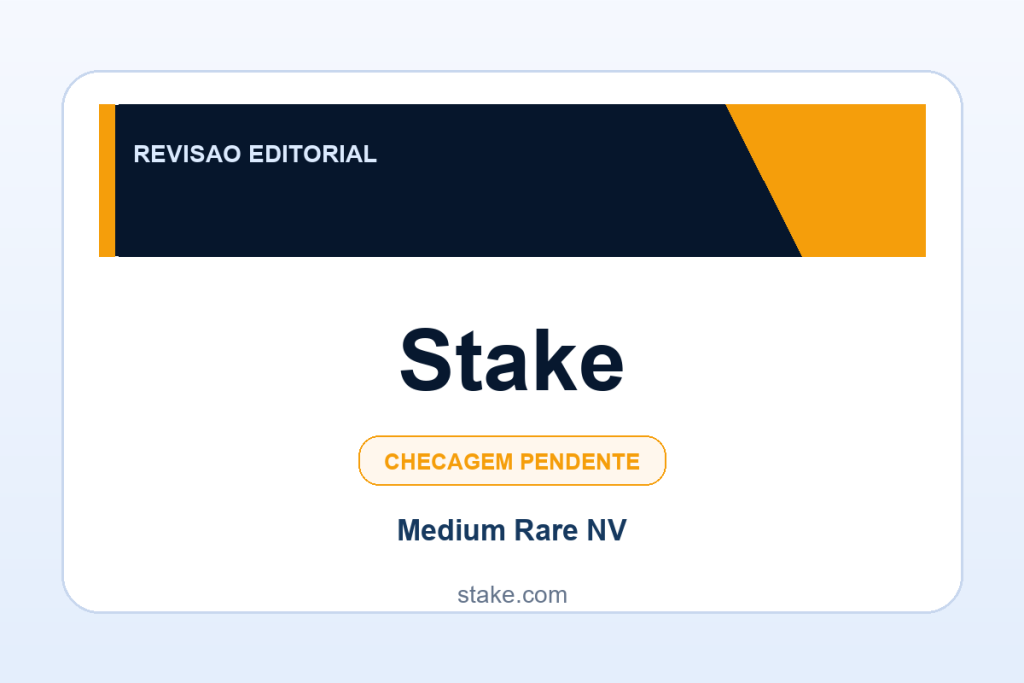 Ficha visual Stake no SafeCasinoCompare Brasil