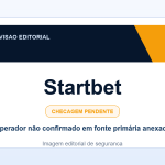 Ficha visual Startbet no SafeCasinoCompare Brasil