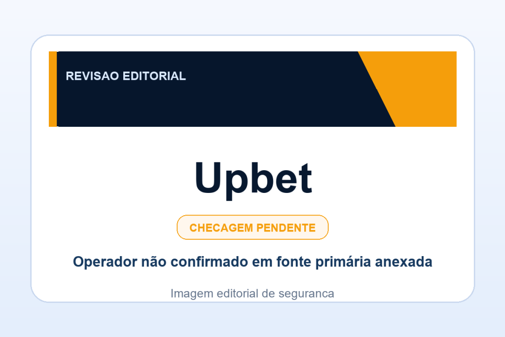 Ficha visual Upbet no SafeCasinoCompare Brasil