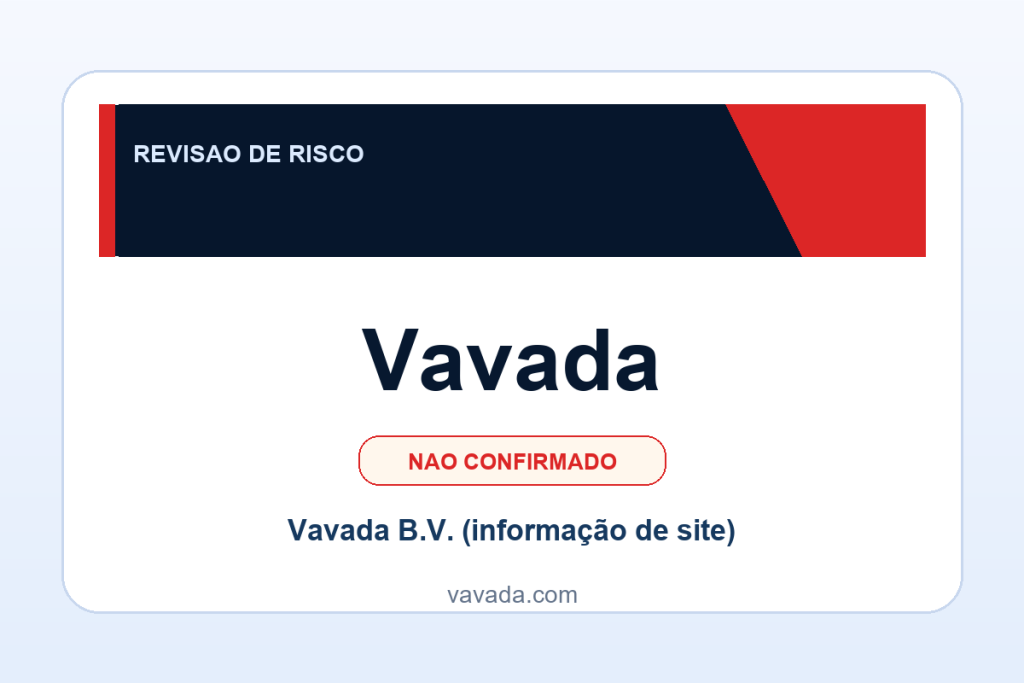 Ficha visual Vavada no SafeCasinoCompare Brasil