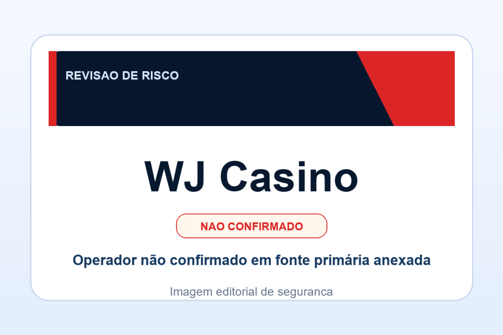 Ficha visual WJ Casino no SafeCasinoCompare Brasil