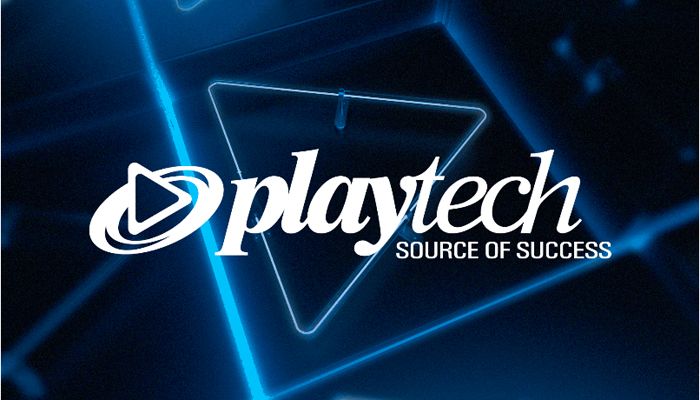 Interface de jogo de bingo online da Playtech com o logotipo do Solaya Group ao fundo, representando a parceria expandida.