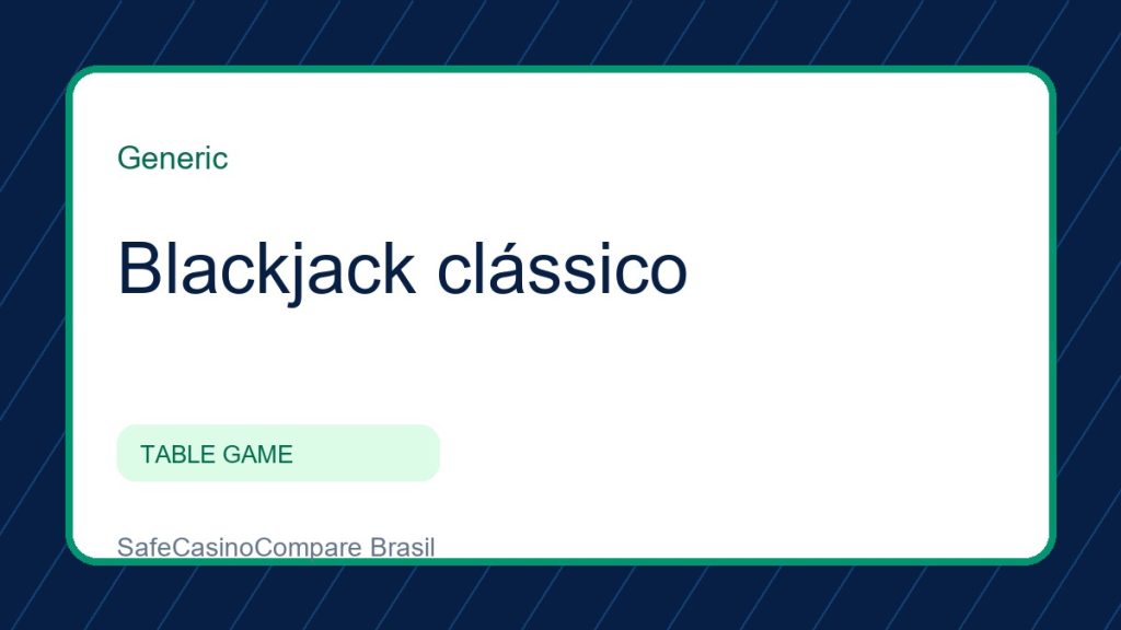 Blackjack clássico jogo grátis: imagem editorial do perfil no SafeCasinoCompare