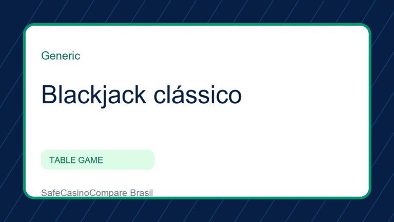 Blackjack clássico jogo grátis: imagem editorial do perfil no SafeCasinoCompare