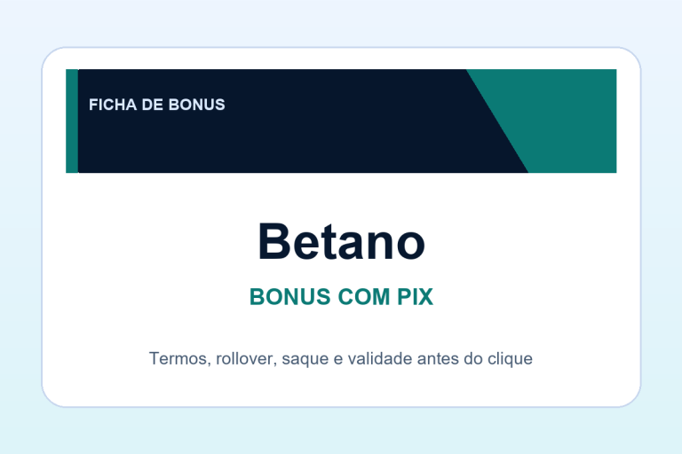 bonus com Pix Betano: ficha SafeCasinoCompare Brasil