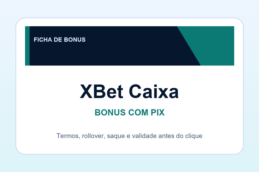 bonus com Pix XBet Caixa: ficha SafeCasinoCompare Brasil