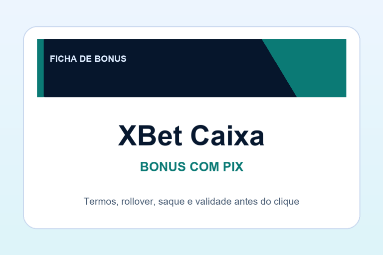 bonus com Pix XBet Caixa: ficha SafeCasinoCompare Brasil