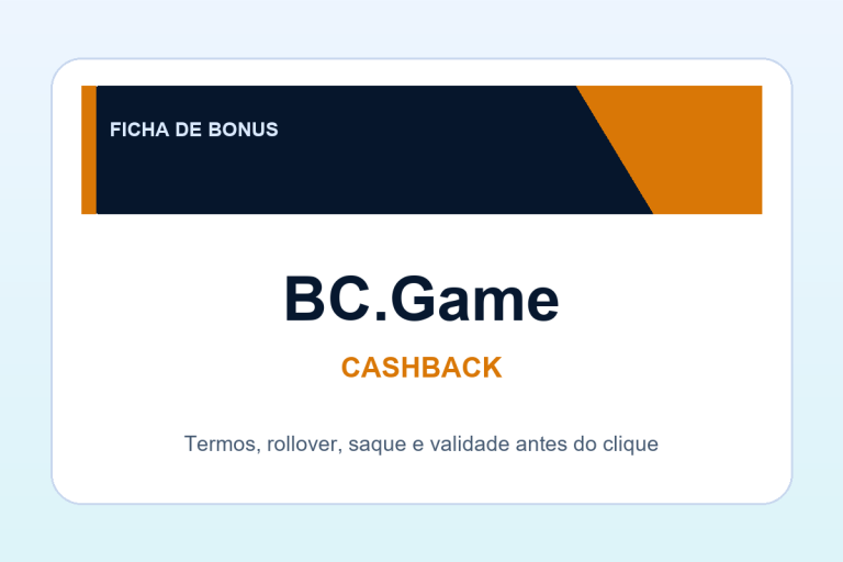 cashback BC.Game: ficha SafeCasinoCompare Brasil