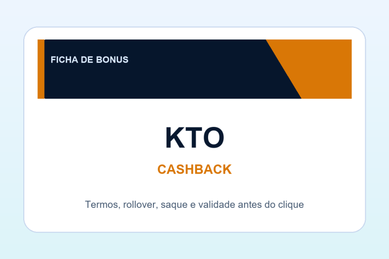 cashback KTO: ficha SafeCasinoCompare Brasil