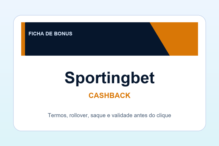 cashback Sportingbet: ficha SafeCasinoCompare Brasil