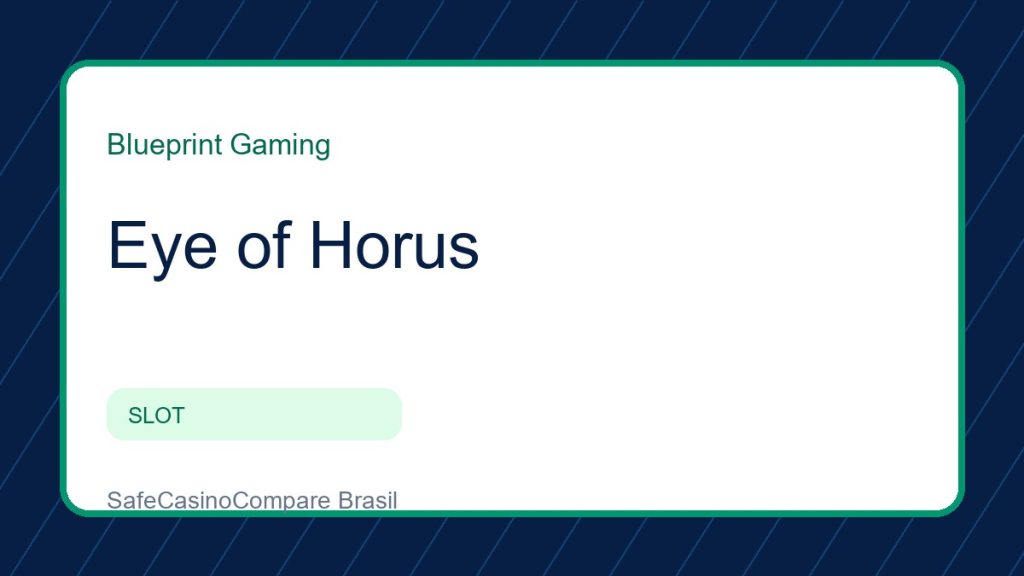 Eye of Horus jogo grátis: imagem editorial do perfil no SafeCasinoCompare