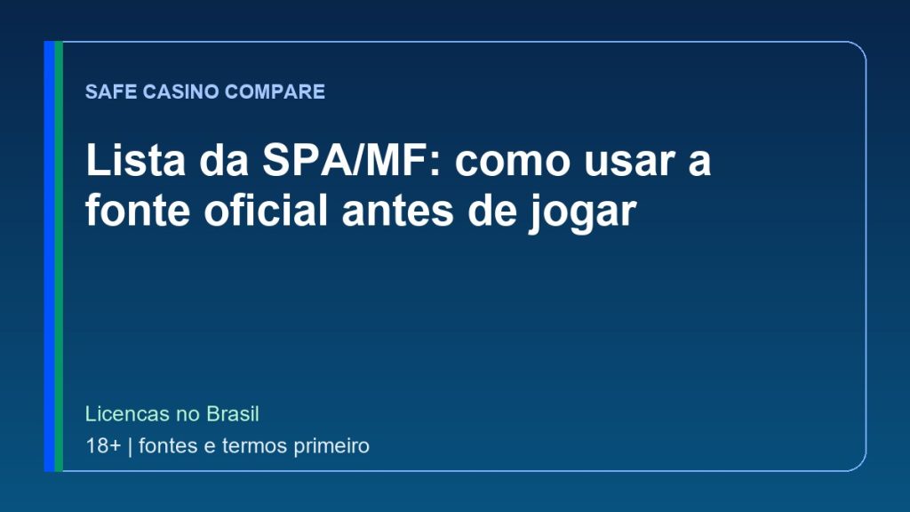 Lista da SPA/MF: como usar a fonte oficial antes de jogar