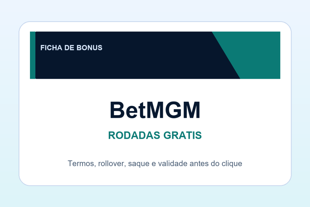 rodadas gratis BetMGM: ficha SafeCasinoCompare Brasil