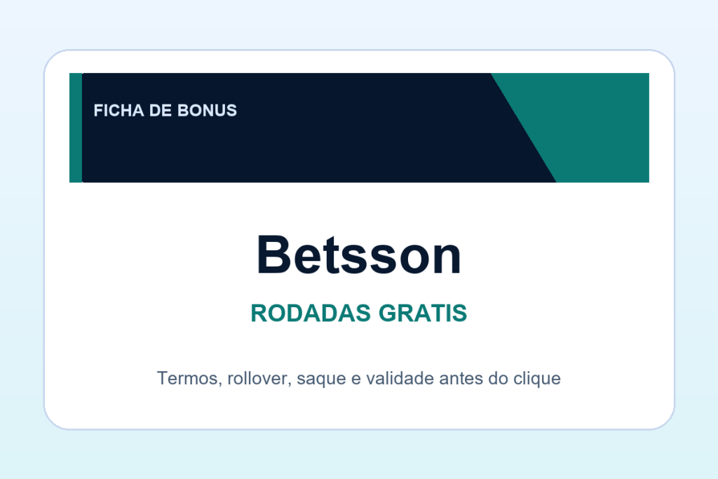 rodadas gratis Betsson: ficha SafeCasinoCompare Brasil