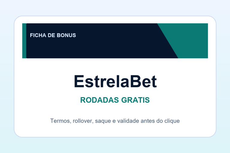 rodadas gratis EstrelaBet: ficha SafeCasinoCompare Brasil