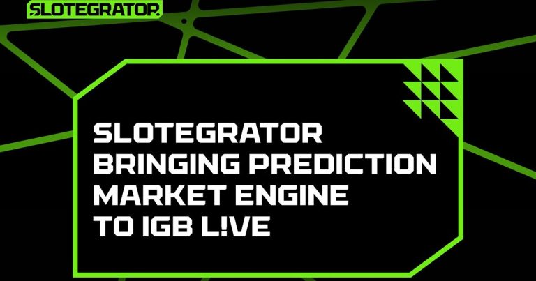 Representação gráfica do motor de mercado de previsão Predictor da Slotegrator em exibição na iGB L!VE