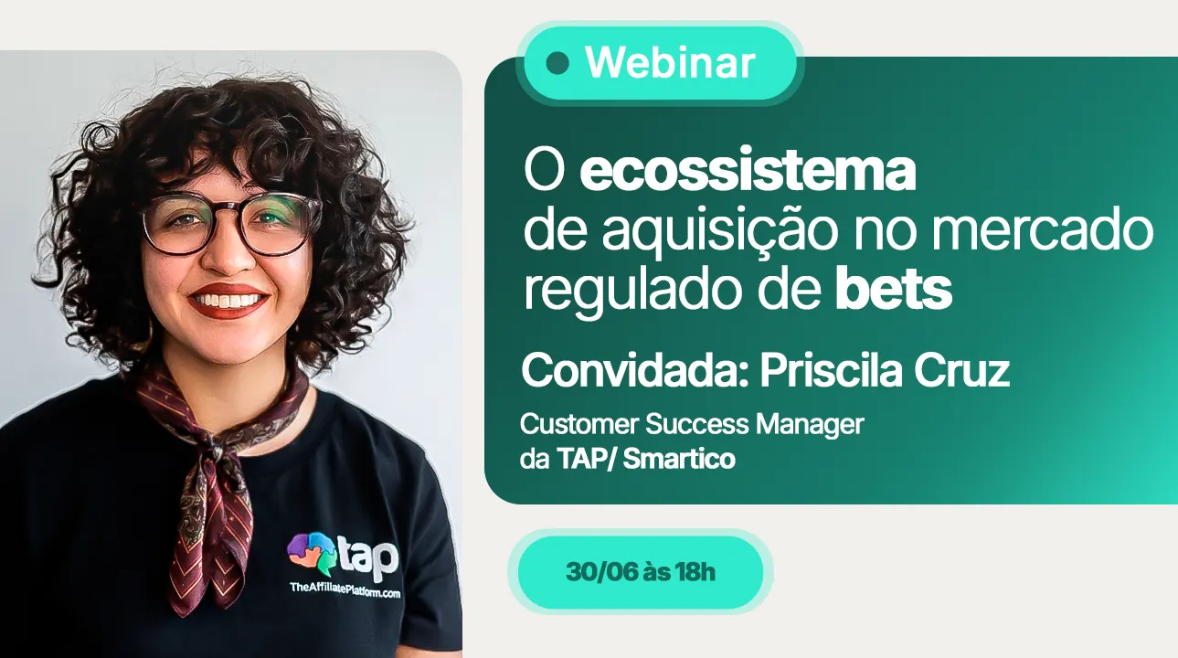 Profissionais discutindo aquisição de usuários em um webinar online sobre o mercado de apostas regulado no Brasil.