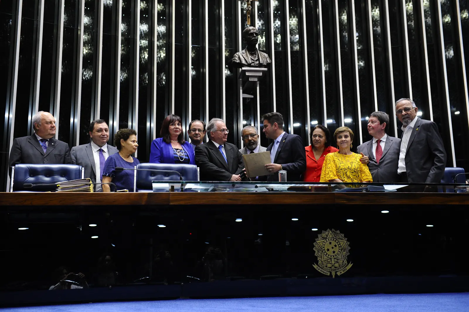 Sessão do Tribunal de Justiça Desportiva de Santa Catarina (TJD-SC) durante julgamento de caso de manipulação de resultados