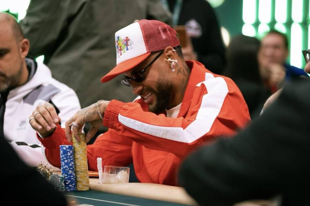 Neymar Jr em torneio de pôquer BSOP Winter em São Paulo