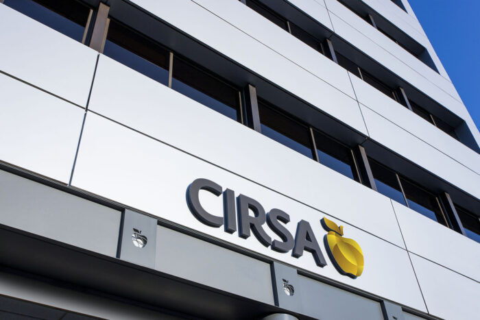 Logotipo da CIRSA, operador europeu de cassinos e apostas online