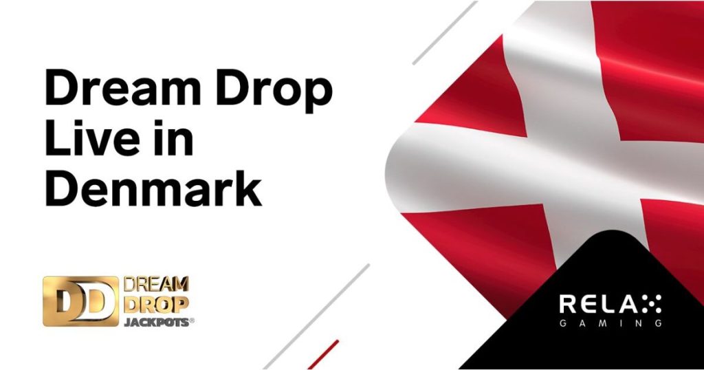 Interface do jackpot Dream Drop da Relax Gaming exibindo prêmio acumulado e mecanismo must-drop