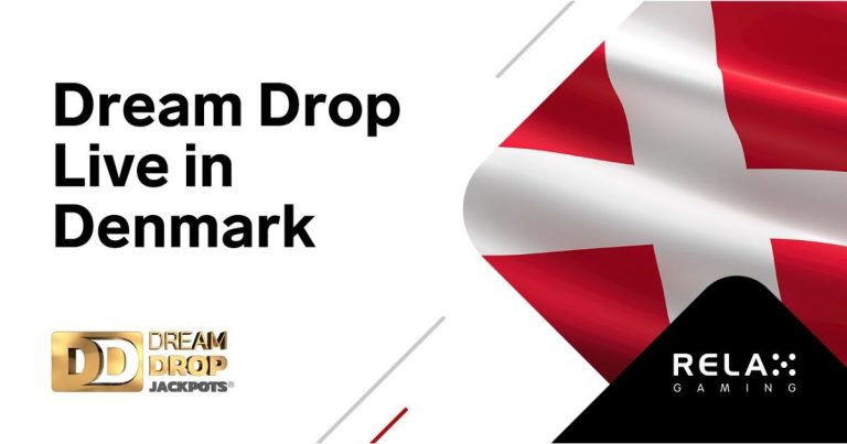 Interface do jackpot Dream Drop da Relax Gaming exibindo prêmio acumulado e mecanismo must-drop