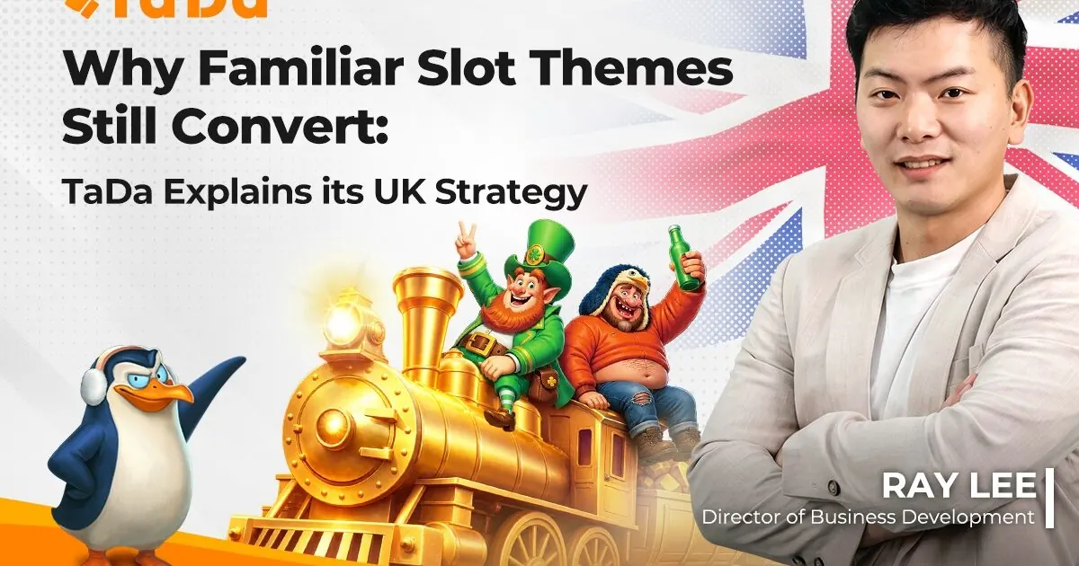 Captura de tela do slot Gold Mine Express da TaDa Gaming com tema de mineração e mecânica de trem