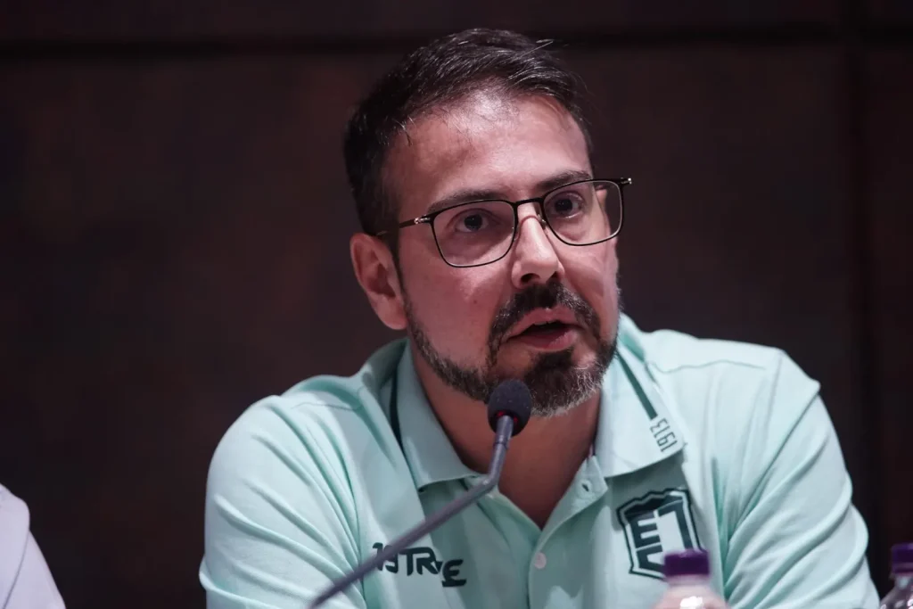 Presidente do Juventude Fábio Pizzamiglio durante entrevista sobre impacto das restrições às bets no futebol brasileiro